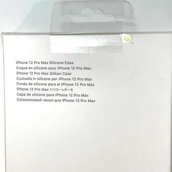 NIB Apple iPhone 12 Pro Max #A2498 Black Silicone MagSafe Case Factory Sealed - Picture 5 of 9